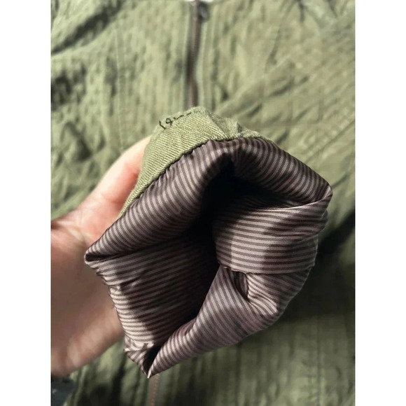 Anthropologie Hei Hei Green Quilted Riding Jacket Small - Picture 8 of 11